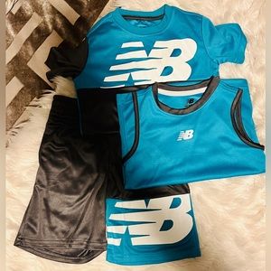 Toddler 3 Piece New Balance Short Set